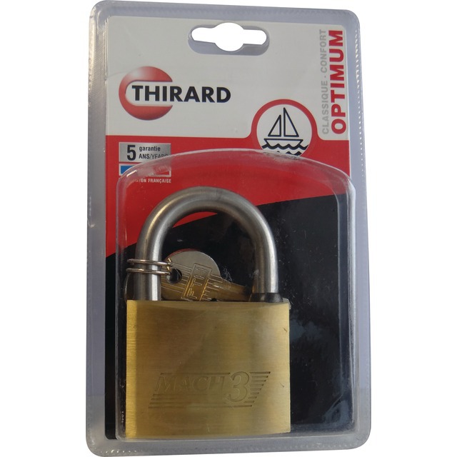 Cadenas MACH-3 50MM Anse Inox Thirard référence fournisseur 1849019